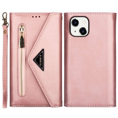 Köp Plånboksfodral iPhone 14 Roséguld Online