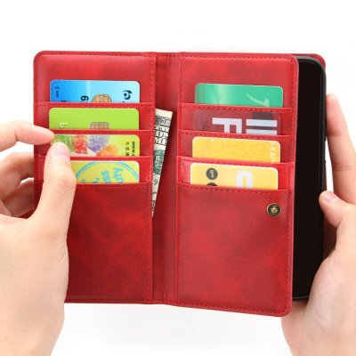 Köp Plånboksfodral Multi-Slot iPhone 14 Plus Röd Online