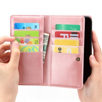 Köp Plånboksfodral Multi-Slot iPhone 14 Pro Roséguld Online