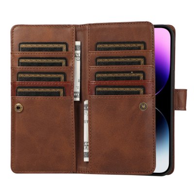 Köp Plånboksfodral Multi-Slot iPhone 15 Pro Max Brun Online