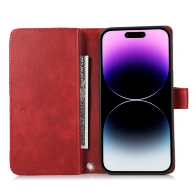 Köp Plånboksfodral Multi-Slot iPhone 15 Pro Röd Online
