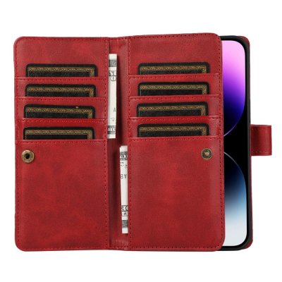 Köp Plånboksfodral Multi-Slot iPhone 15 Pro Röd Online