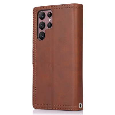 Köp Plånboksfodral Multi-Slot Samsung Galaxy S23 Ultra Brun Online