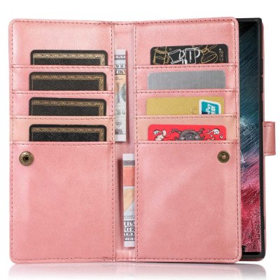 Köp Plånboksfodral Multi-Slot Samsung Galaxy S23 Ultra Roséguld Online