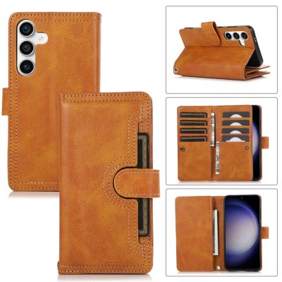 Plånboksfodral Multi-Slot Samsung Galaxy S25 Cognac