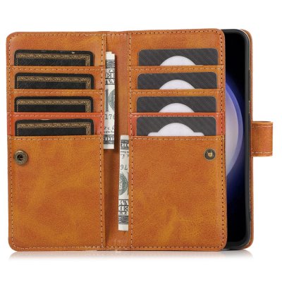 Plånboksfodral Multi-Slot Samsung Galaxy S25 Cognac