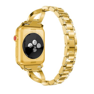 Rhinestone Kristallarmband Apple Watch Series 11 46mm Guld