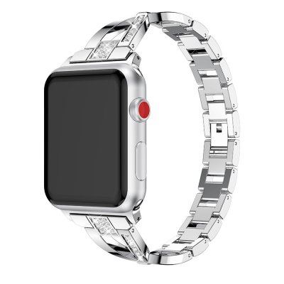 Rhinestone Kristallarmband Apple Watch 42/44mm Silver - Techhuset.se