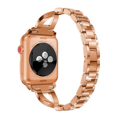 Rhinestone Kristallarmband Apple Watch Series 10 46mm Roséguld