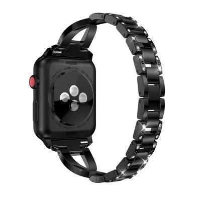 Techhuset Rhinestone Kristallarmband Apple Watch 42/44mm Svart Bild 2