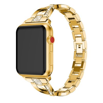 Köp Rhinestone Kristallarmband Apple Watch Ultra 3 49mm Guld Online