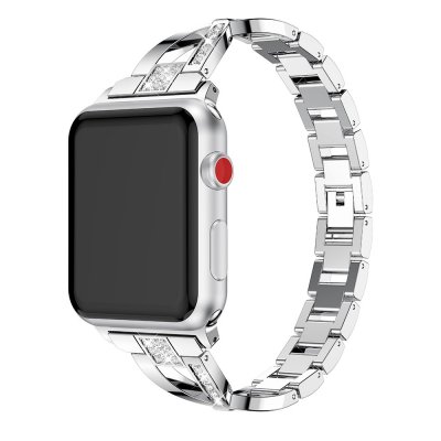 Köp Rhinestone Kristallarmband Apple Watch Ultra 3 49mm Silver Online