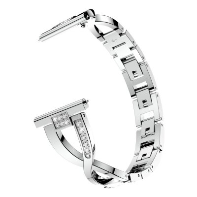 Rhinestone Kristallarmband till Garmin Vivoactive 3 Silver