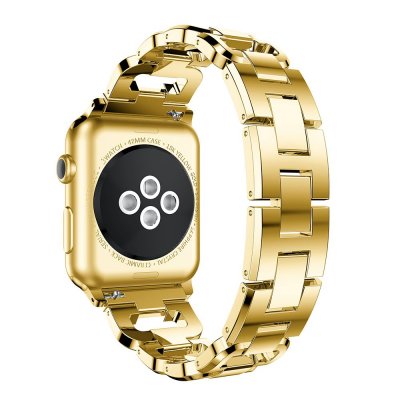 Rhinestone Metallarmband Apple Watch 42/44mm Guld - Techhuset.se