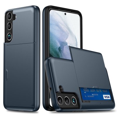 Samsung Galaxy S22 Skal Kortfack Blå - Techhuset.se