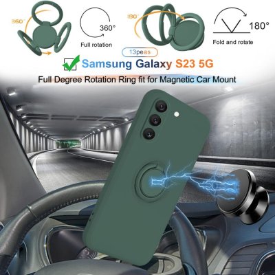 Köp Samsung Galaxy S23 Skal Med Ringhållare Grön Online
