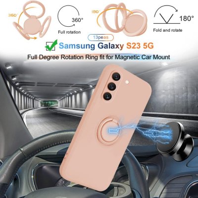 Köp Samsung Galaxy S23 Skal Med Ringhållare Rosa Online