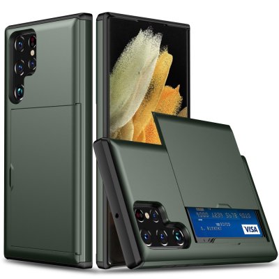 Köp Samsung Galaxy S24 Ultra Skal Kortfack Grön Online