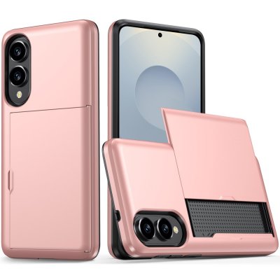Samsung Galaxy S25 Edge Skal Kortfack Roséguld