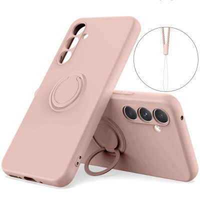 Samsung Galaxy S25 Skal Med Ringhållare Rosa