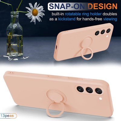 Samsung Galaxy S25 Skal Med Ringhållare Rosa
