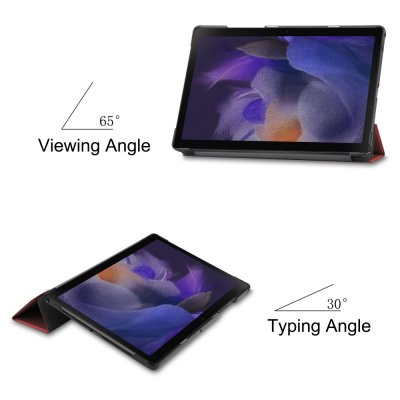 Samsung Galaxy Tab A8 10.5 Fodral Tri-fold Röd - Techhuset.se