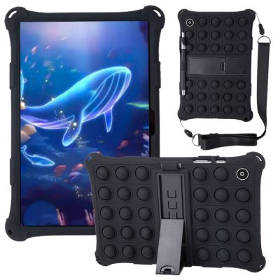 Samsung Galaxy Tab A8 10.5 Skal Pop It Fidget Svart - Techhuset.se