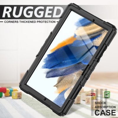 Köp Samsung Galaxy Tab A8 10.5 Stöttåligt Hybridskal Svart Online
