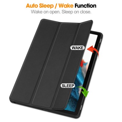 Köp Samsung Galaxy Tab A9 Plus Fodral Tri-Fold Med Pen-hållare Svart Online