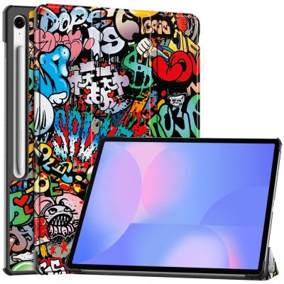 Samsung Galaxy Tab S10 FE Plus Fodral Tri-fold Graffiti