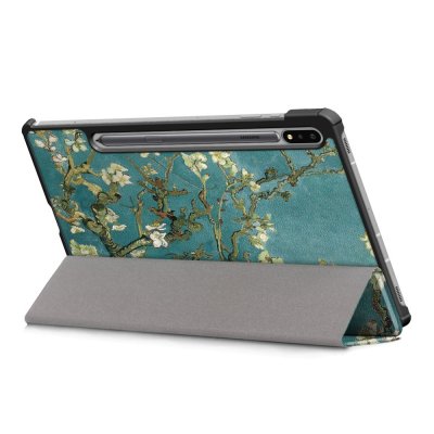Samsung Galaxy Tab S7/S8 Fodral Tri-fold Körsbärsblommor - Techhuset.se