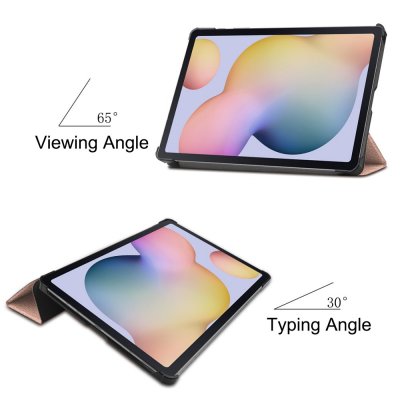 Samsung Galaxy Tab S7/S8 Fodral Tri-fold Roséguld - Techhuset.se