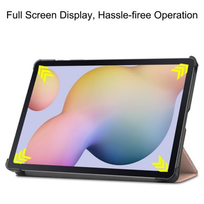 Samsung Galaxy Tab S7/S8 Fodral Tri-fold Roséguld - Techhuset.se