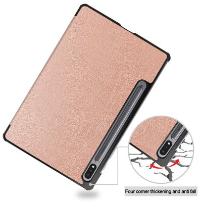 Samsung Galaxy Tab S7/S8 Fodral Tri-fold Roséguld - Techhuset.se
