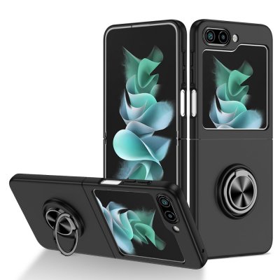 Köp Samsung Galaxy Z Flip 5 Skal Med Magnetisk Ringhållare Svart Online