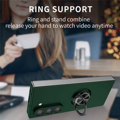 Samsung Galaxy Z Fold 7 Skal Med Magnetisk Ringhållare Grön