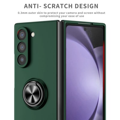 Samsung Galaxy Z Fold 7 Skal Med Magnetisk Ringhållare Grön