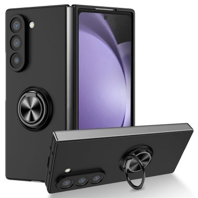 Samsung Galaxy Z Fold 7 Skal Med Magnetisk Ringhållare Svart