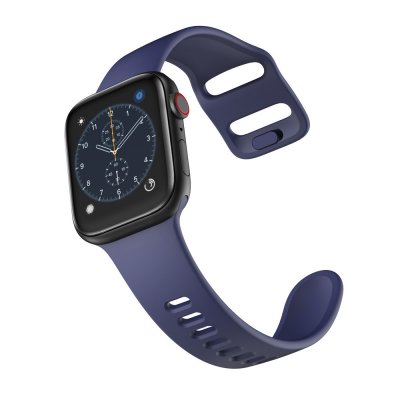 Silikonarmband Apple Watch Series 11 46mm Mörkblå