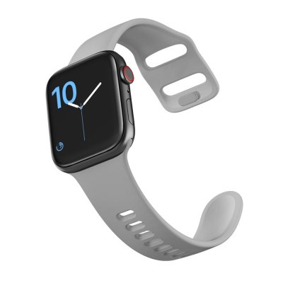 Silikonarmband Apple Watch Series 11 46mm grå