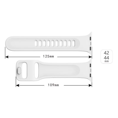 Silicone Band Apple Watch Series 10 46mm White