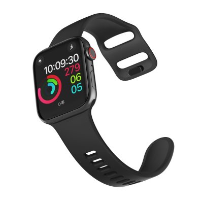 Silikonarmband Apple Watch Series 11 46mm svart