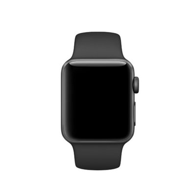 Köp Silikonarmband Apple Watch 42/44/45/49 mm Svart Online