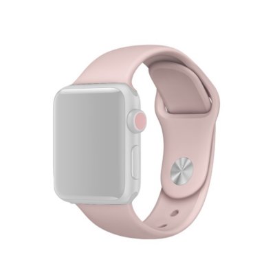 Silikonarmband Apple Watch Series 11 46mm Ljusrosa