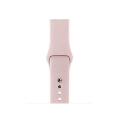 Silikonarmband Apple Watch Series 10 46mm Ljusrosa