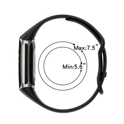 Köp Silikonarmband Fitbit Charge 6 Svart Online