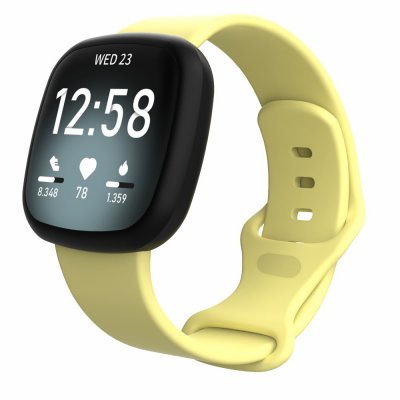 Silikonarmband Fitbit Versa 3/Sense Gul - Techhuset.se