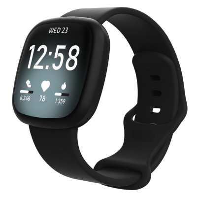 Köp Silikonarmband Fitbit Versa 4/Sense 2 Svart Online