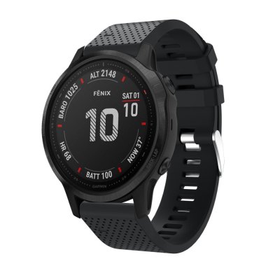 Silikonarmband Garmin Fenix 8 43mm Svart
