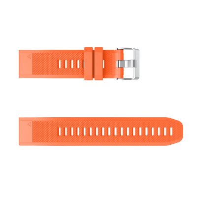 Utbytbart orange silikonarmband till Garmin Fenix 8 Pro 47mm – platt layout
